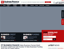 Tablet Screenshot of fitbusinessfinance.com